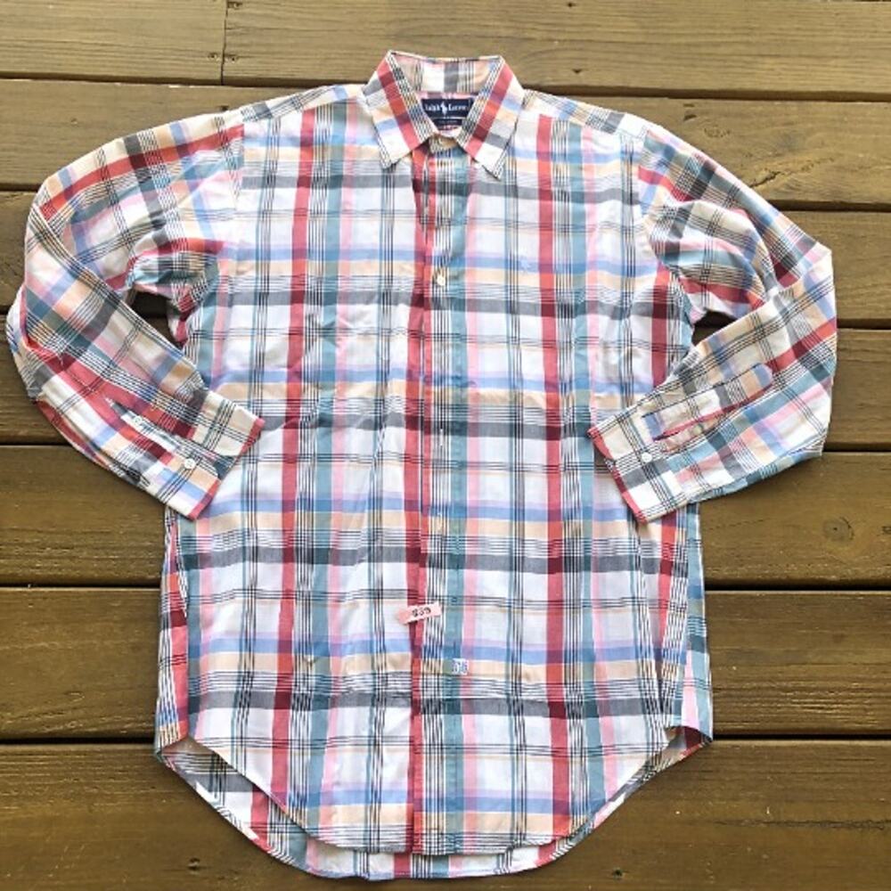 Men's Classic Ralph Lauren Fitted Button-Down Shirt